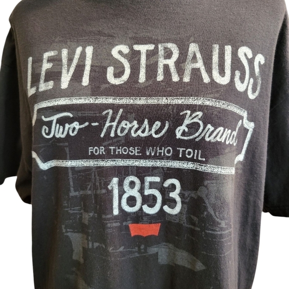 Levi's Strauss Large Vintage Graphic Large Two Horse Brand For Those Who Toil - Picture 2 of 10